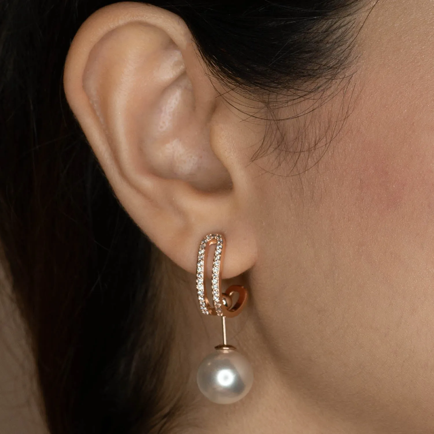 4 in 1 pearl earrings