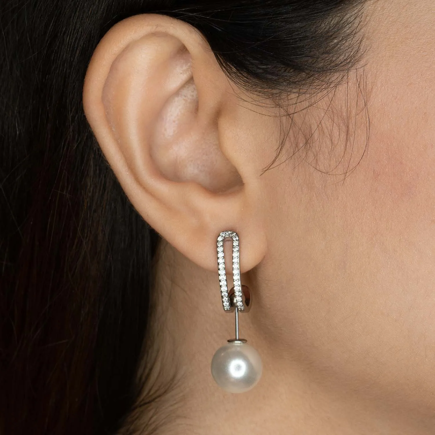 4 in 1 pearl earrings