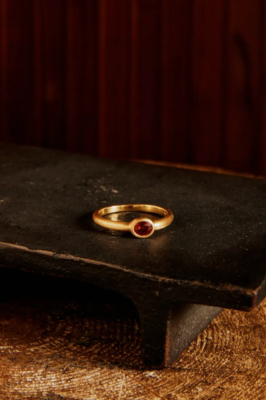 .445cts Super Ruby Stack Ring
