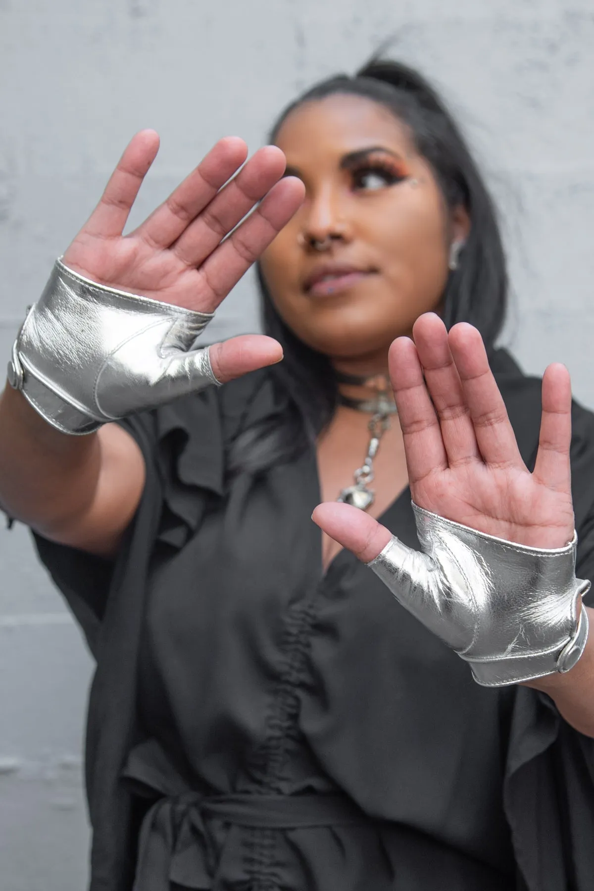 5D x Steam Trunk Crop Glove - leather