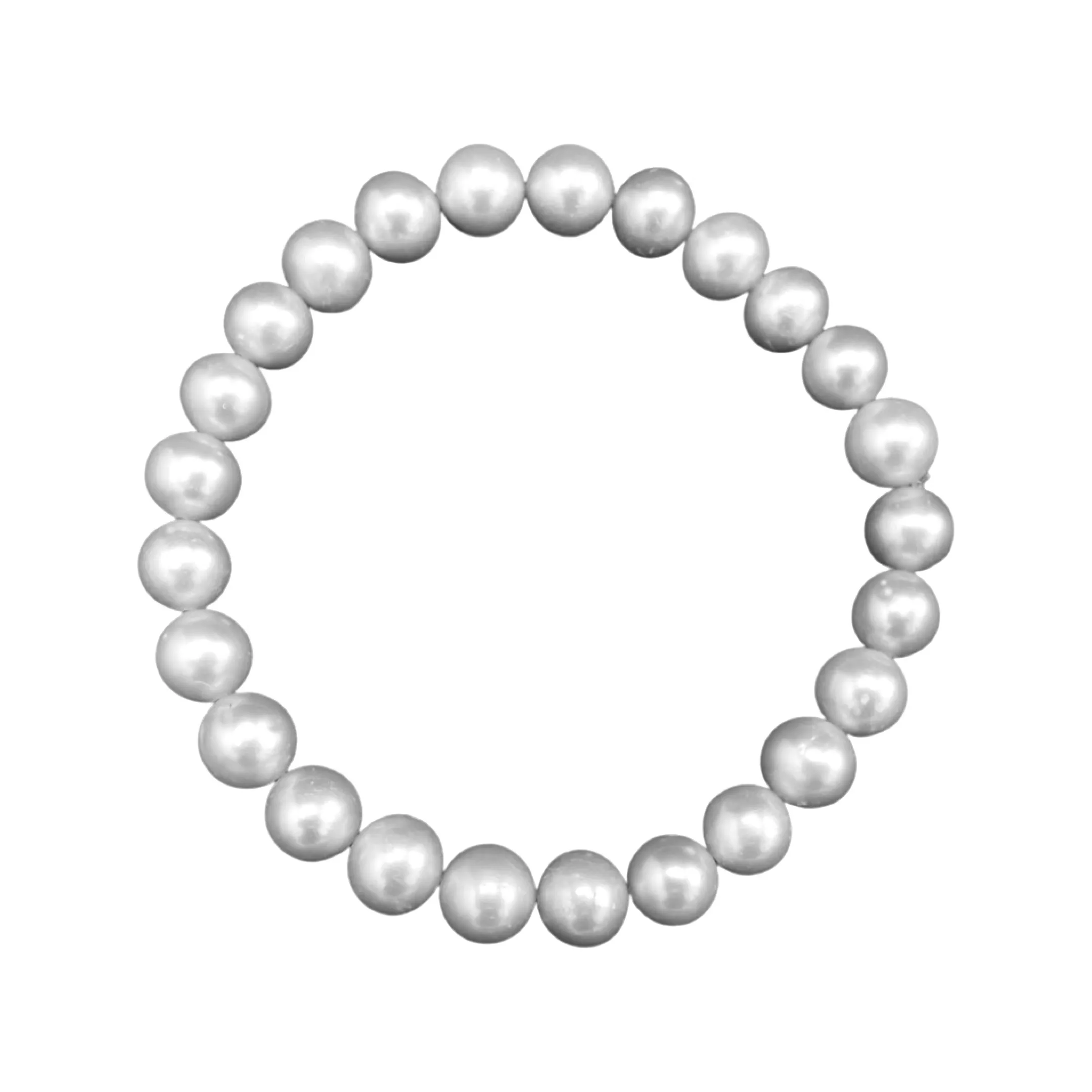 704-07 | 7MM GRAY FRESHWATER PEARL STRETCH BRACELET