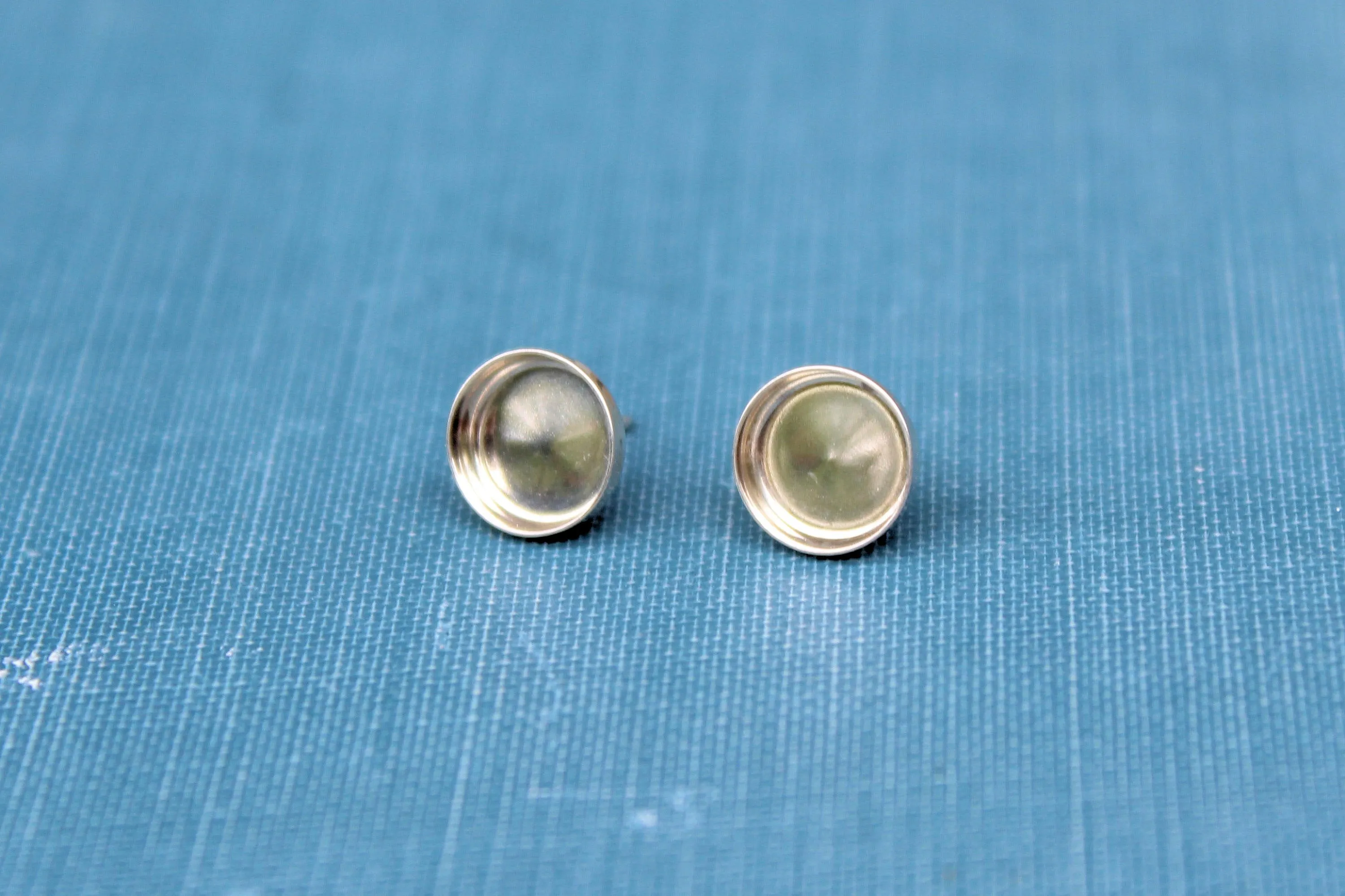 7mm Bezel Stud Earring Blanks