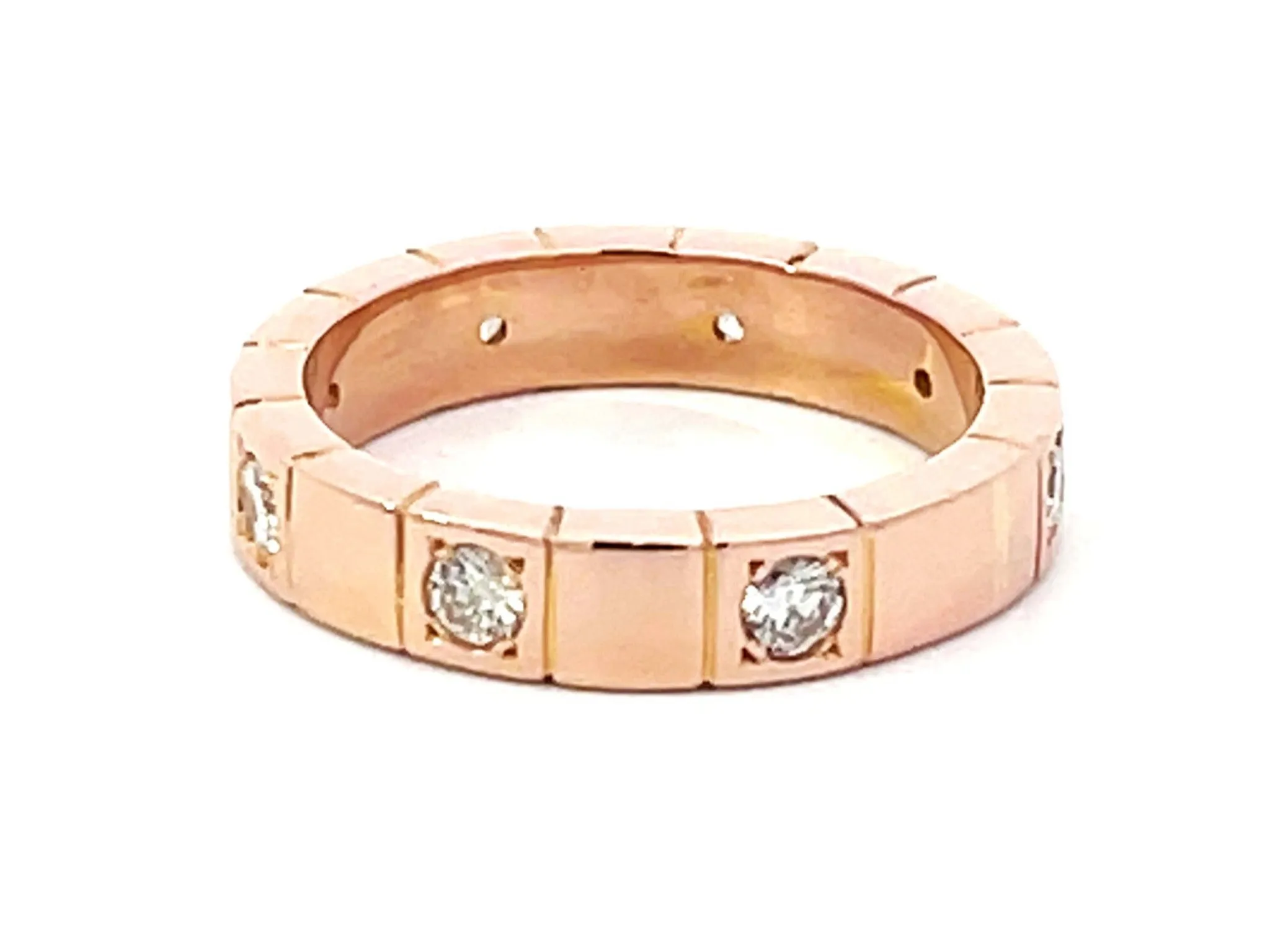 8 Diamond Band Ring 14K Rose Gold