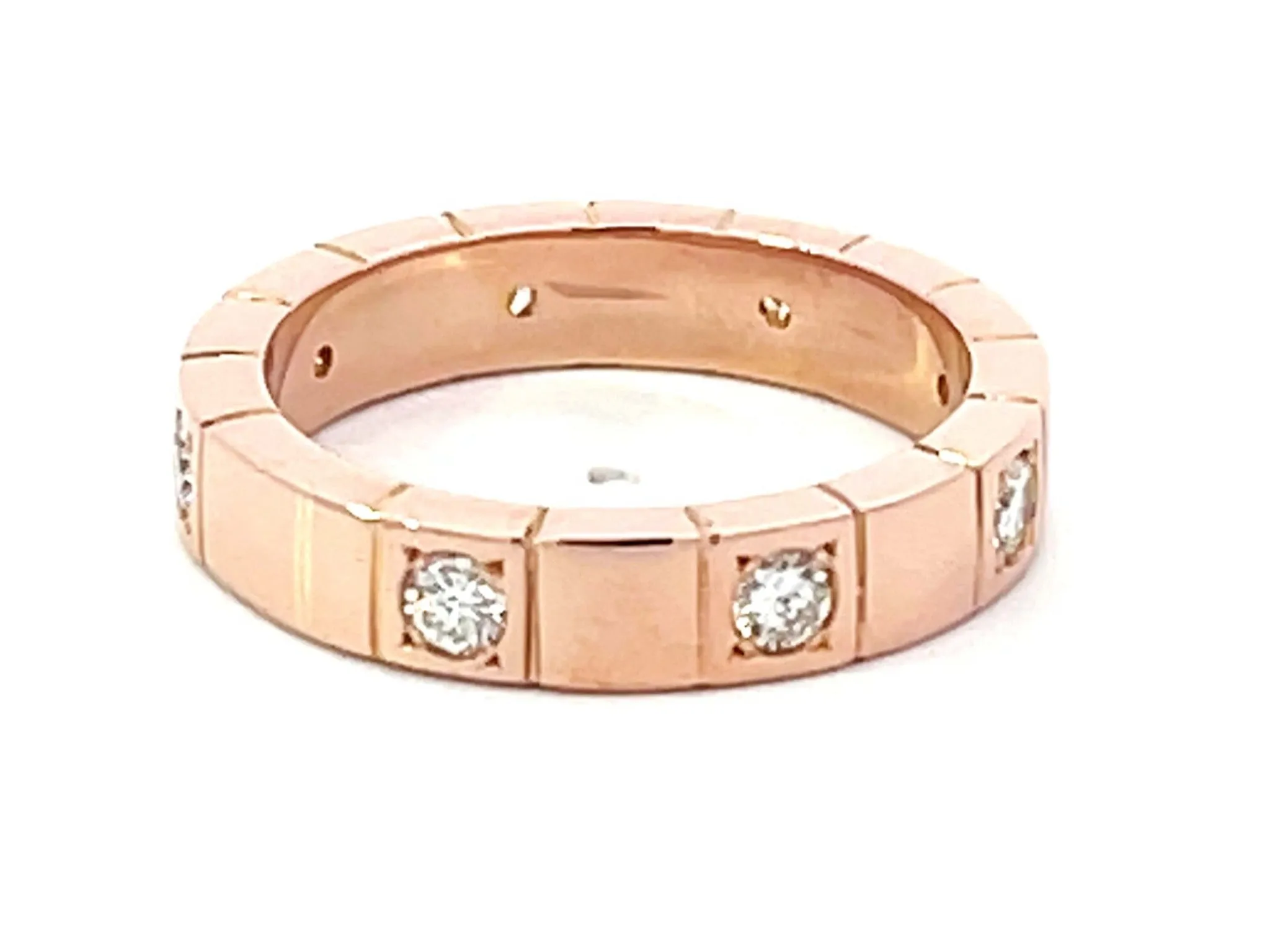 8 Diamond Band Ring 14K Rose Gold