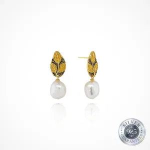 925 Silver Keshi Pearl Earring