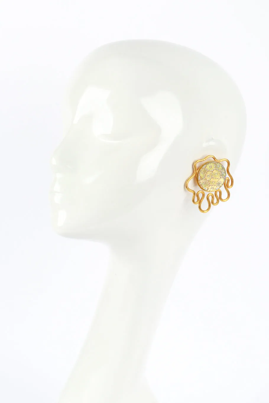 Abstract Flower Earrings