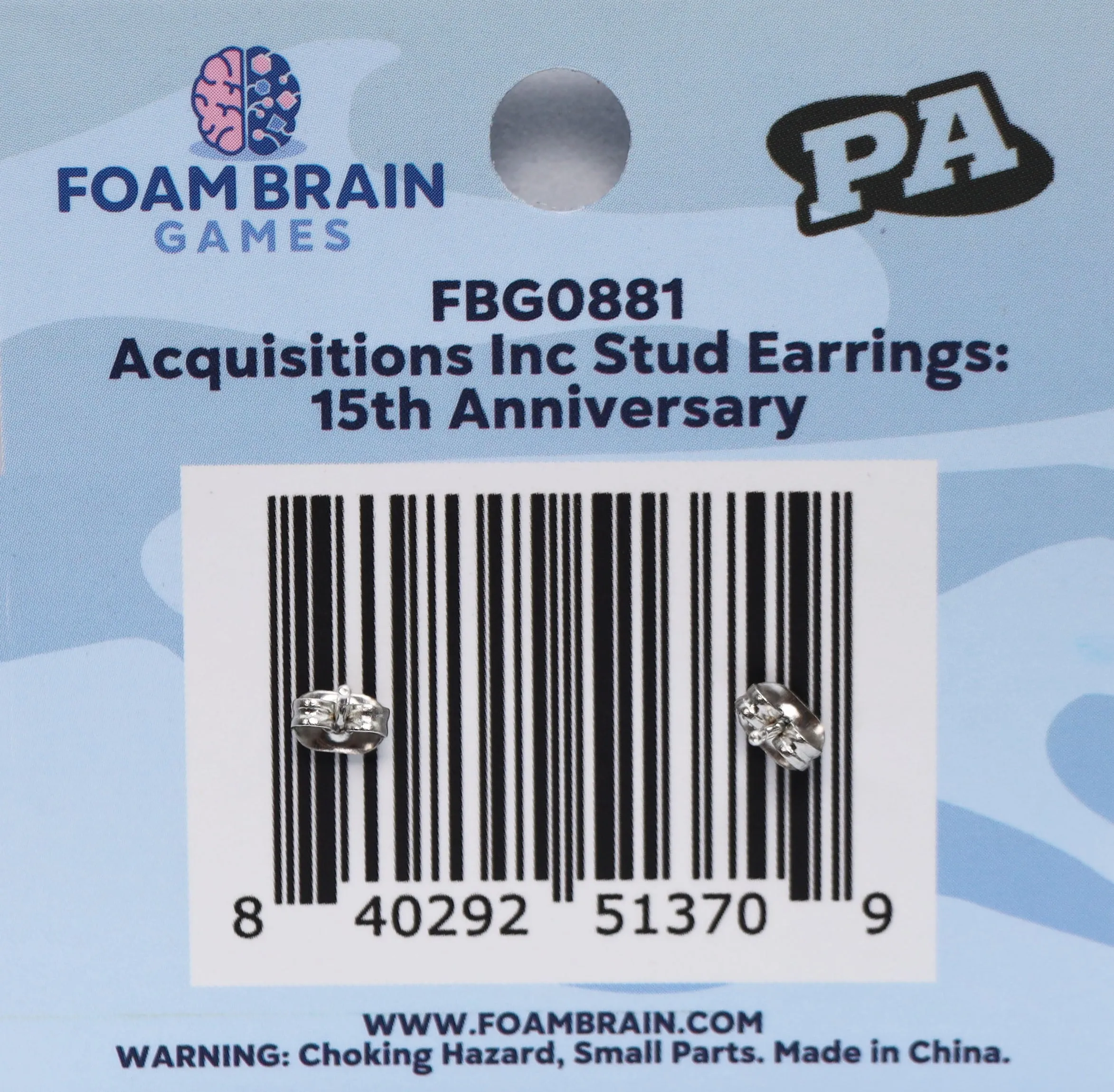 Acquisitions Inc Stud Earrings: 15th Anniversary