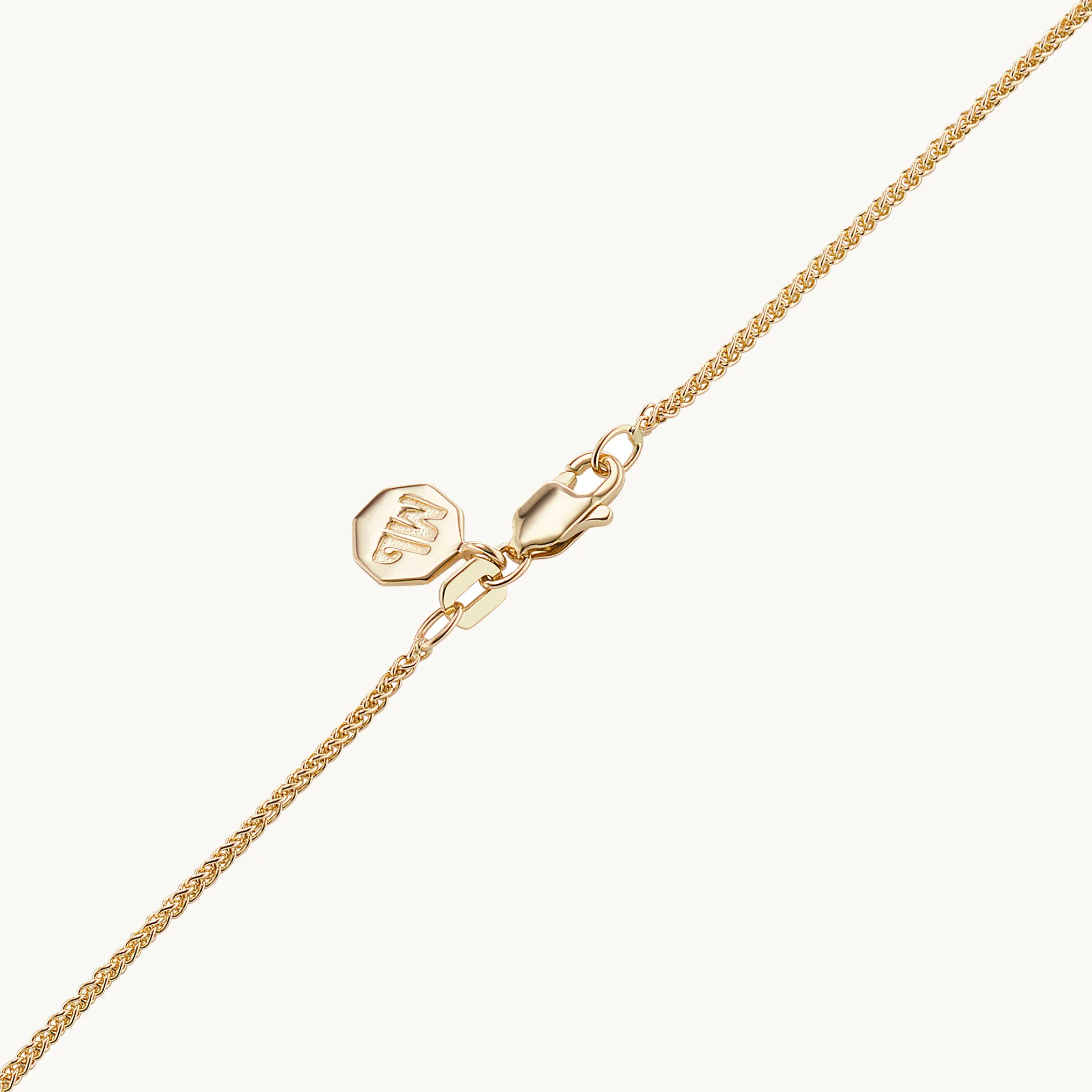 Alphabet Coin Diamond Necklace