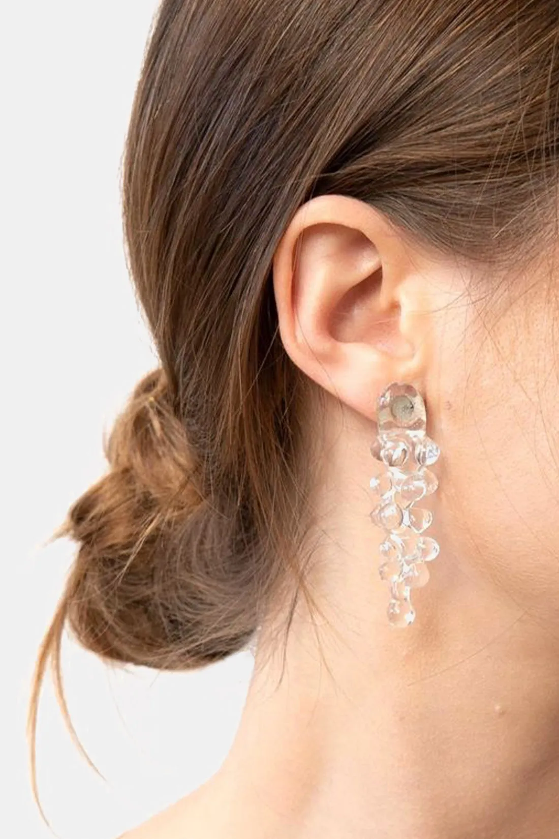 Amuletum Earrings in Clear