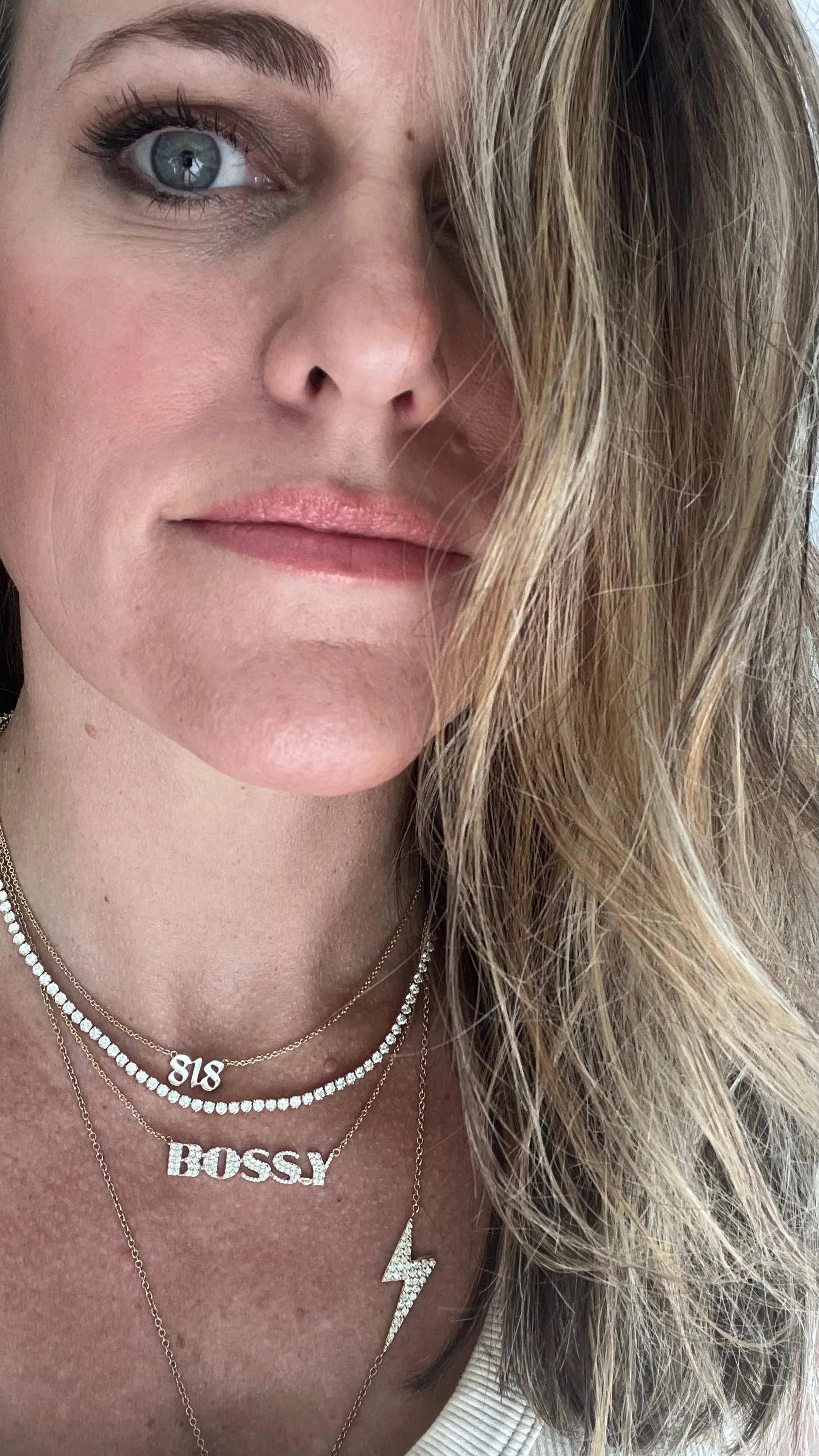 Area Code Custom Nameplate Necklaces