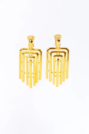 Articulated Linear Drop Earrings