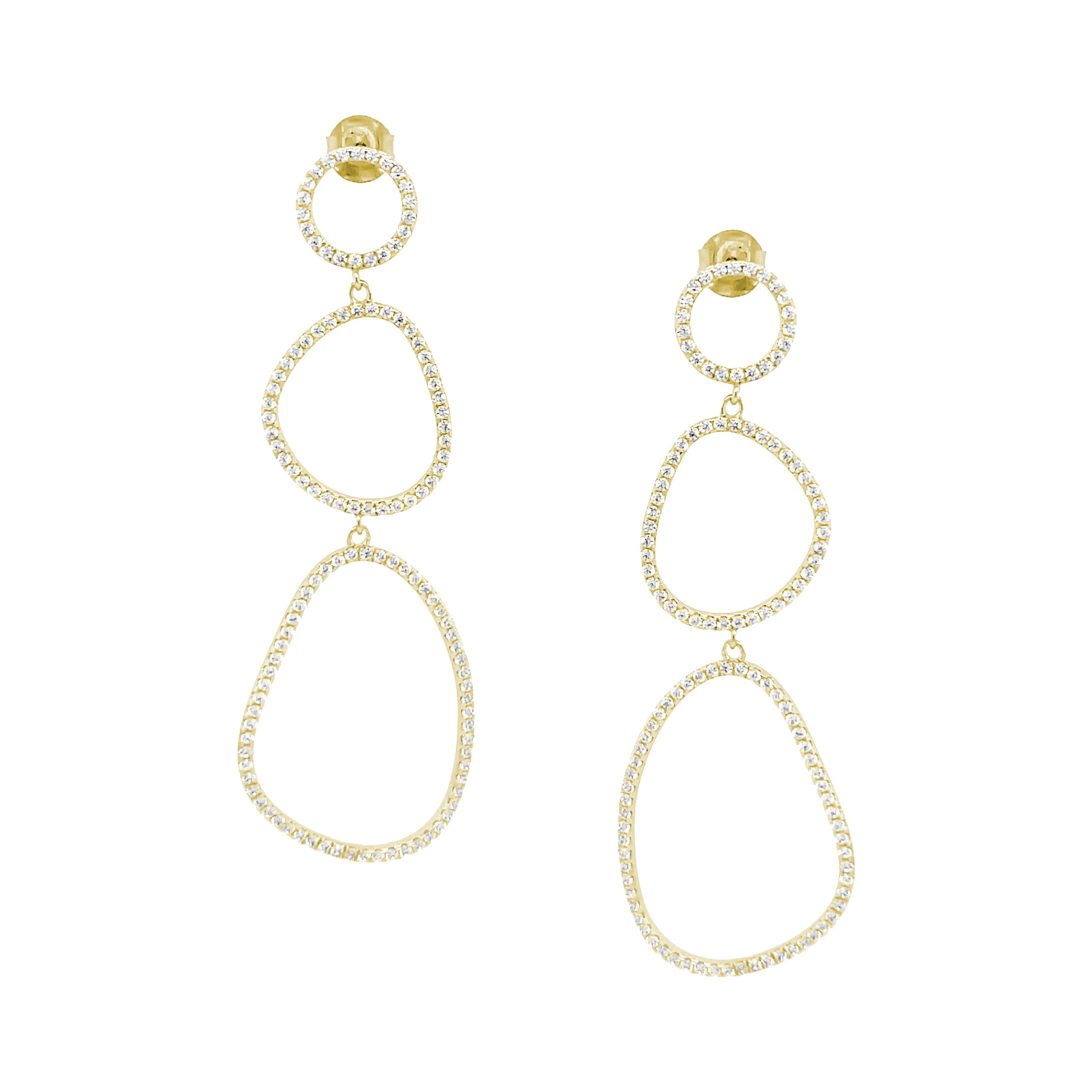 Asymmetrical Drop Earrings