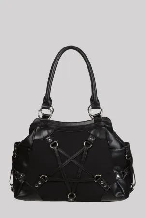 Banned Stand Still Occult Pentagram Handbag