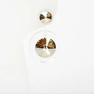 BAY POPS Earrings Transparent Golden Shadow