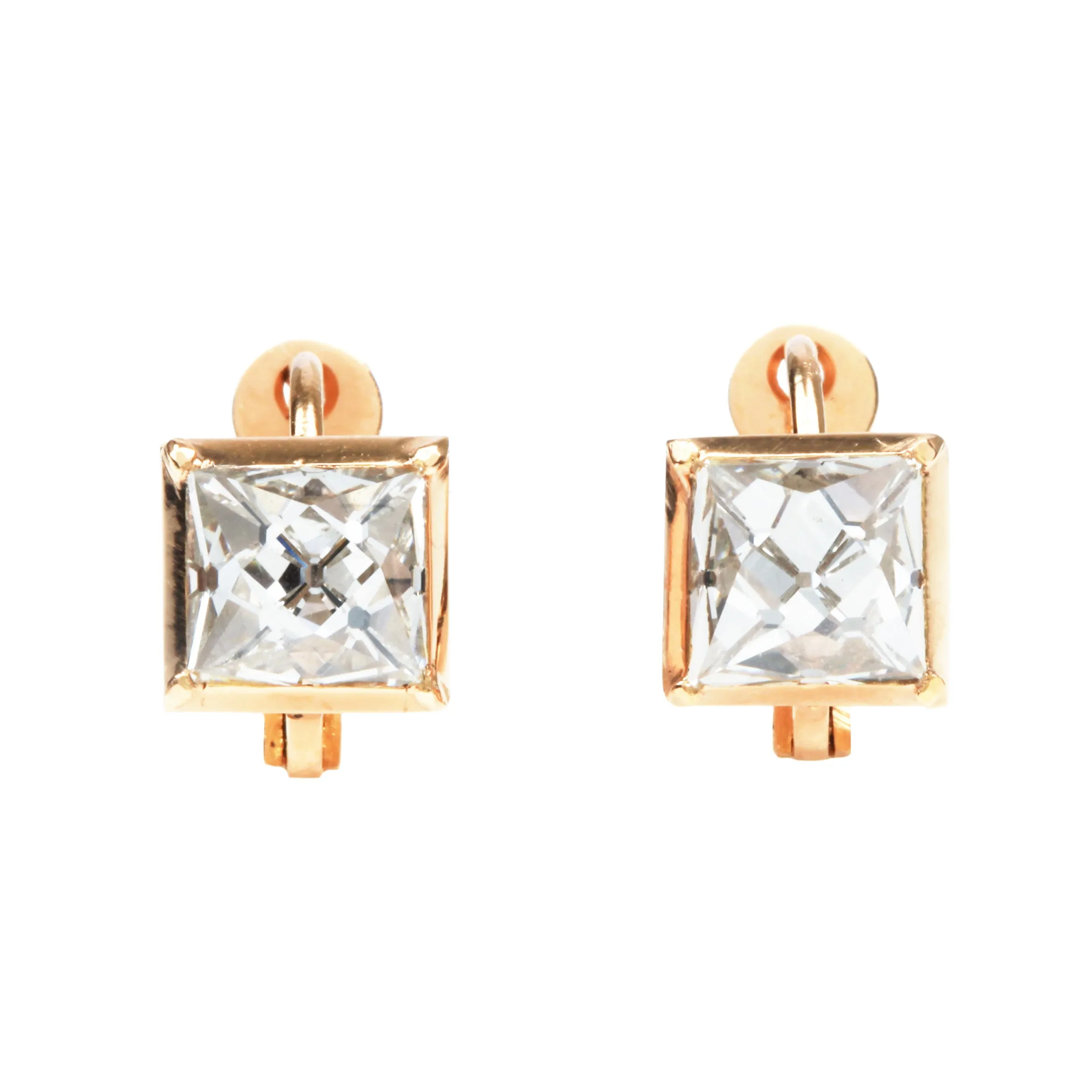 Bell & Bird Antique French Cut Diamond Earrings