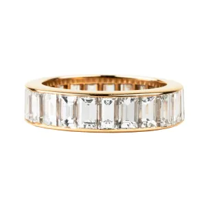 Bell & Bird Channel Set Baguette Diamond Eternity Band