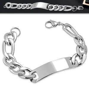 Bigger Plated Stainless Steel Bracelet (#c120Large)