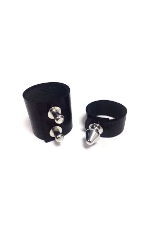 Black Leather Rings_2-pack (-60%)