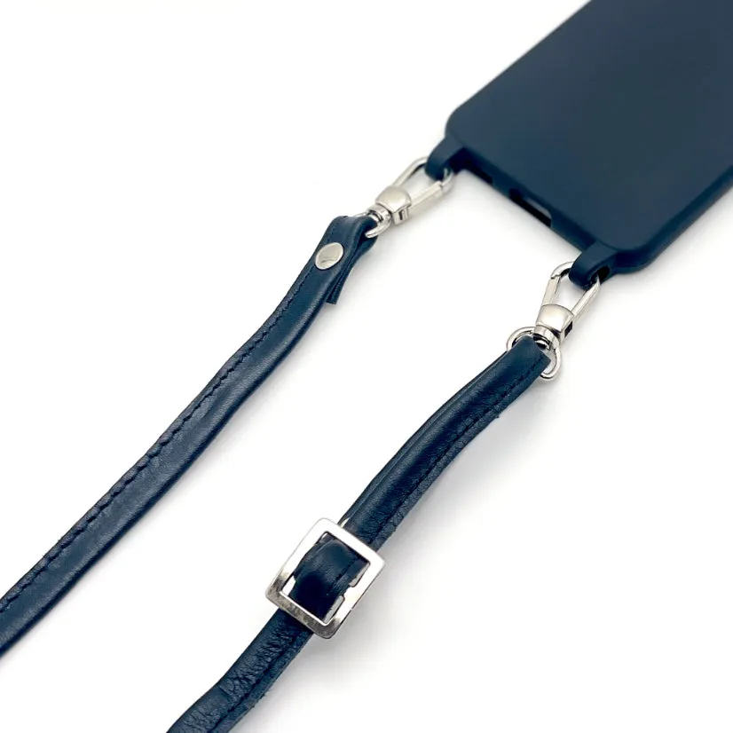 Black Leather Strap (w Silver or Gold Fittings)