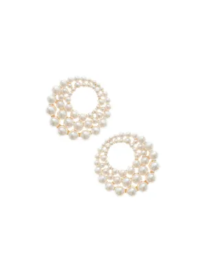 Blushing Pearl 18k Gold Plated Earrings