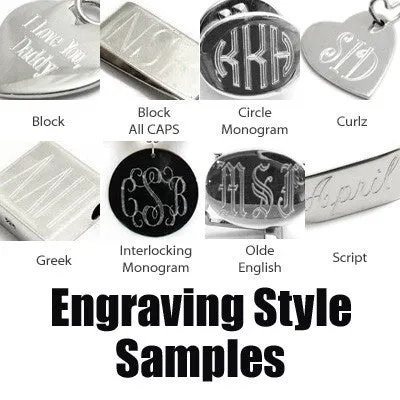 Bold 9" Stainless Steel Open Squared Link Bracelet with Engravable Plate.