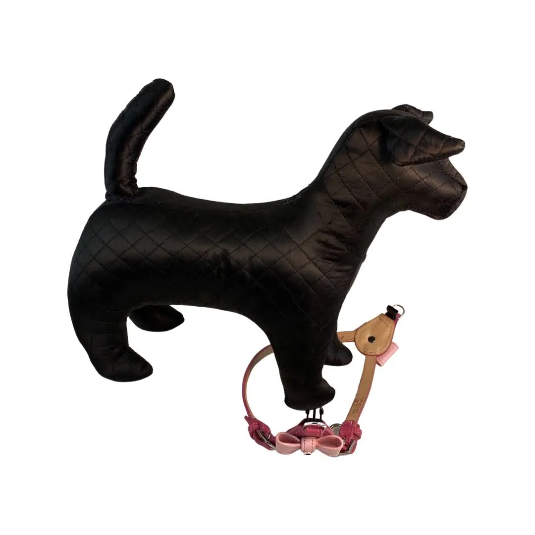 Bow Leather Step-In Dog Harness