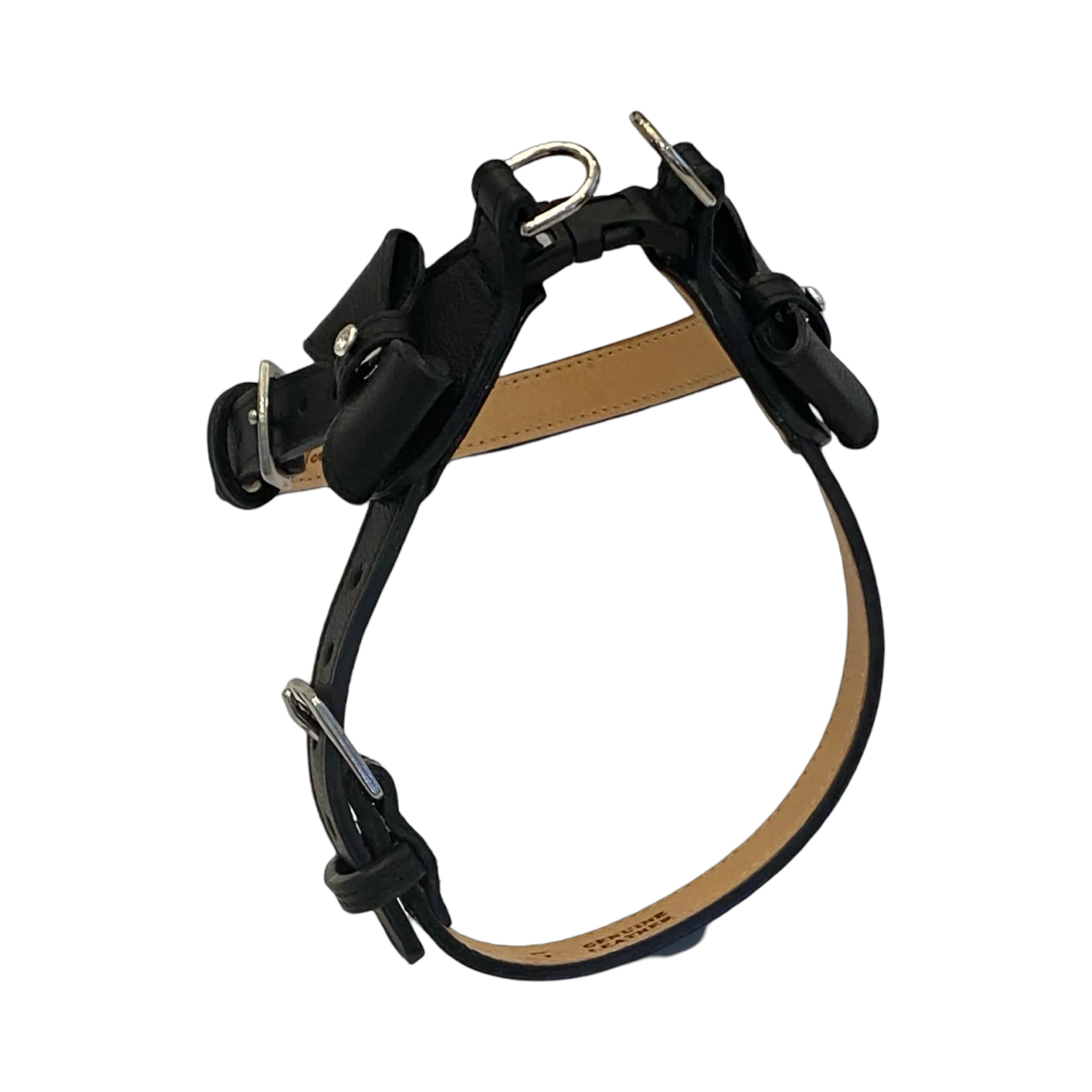 Bow Leather Step-In Dog Harness