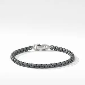 Box Chain Bracelet in Grey