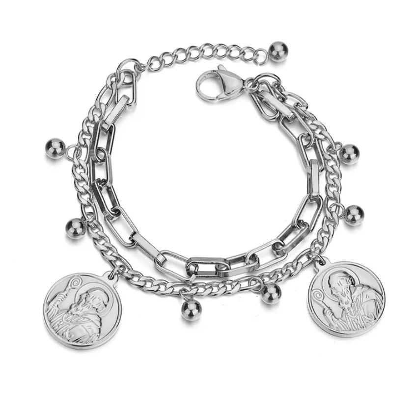 Bracelet - Double Layer Coin Bracelet