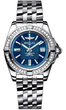 Breitling - Galactic 32 Stainless Steel - Diamond Bezel - Pilot Bracelet