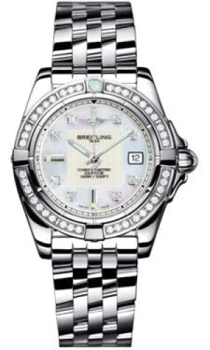 Breitling - Galactic 32 Stainless Steel - Diamond Bezel - Pilot Bracelet