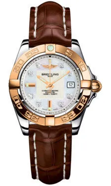 Breitling - Galactic 32 Steel-Rose Gold - Croco Strap