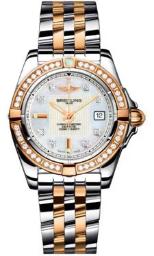 Breitling - Galactic 32 Steel-Rose Gold - Diamond Bezel - Pilot Bracelet