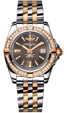 Breitling - Galactic 32 Steel-Rose Gold - Diamond Bezel - Pilot Bracelet