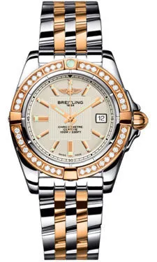 Breitling - Galactic 32 Steel-Rose Gold - Diamond Bezel - Pilot Bracelet