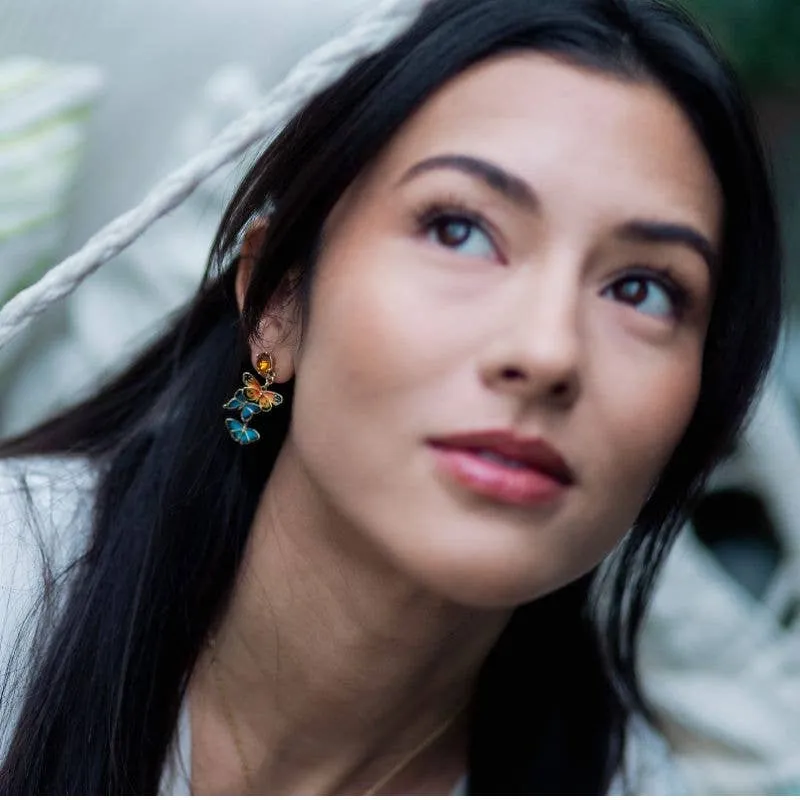 Butterfly Drop Earrings