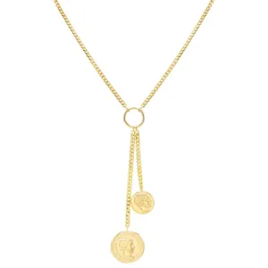 Caesar Coin Lariat 14K