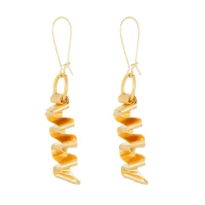 Callie Geometric wave-shaped earrings