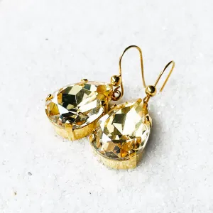 Carrie Gold Swarovski Earrings