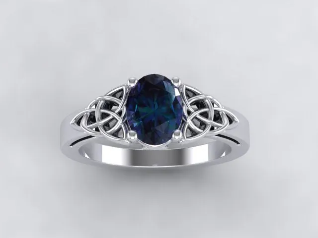 Celtic Tanzanite Ring by Christopher Michael (Render Design)
