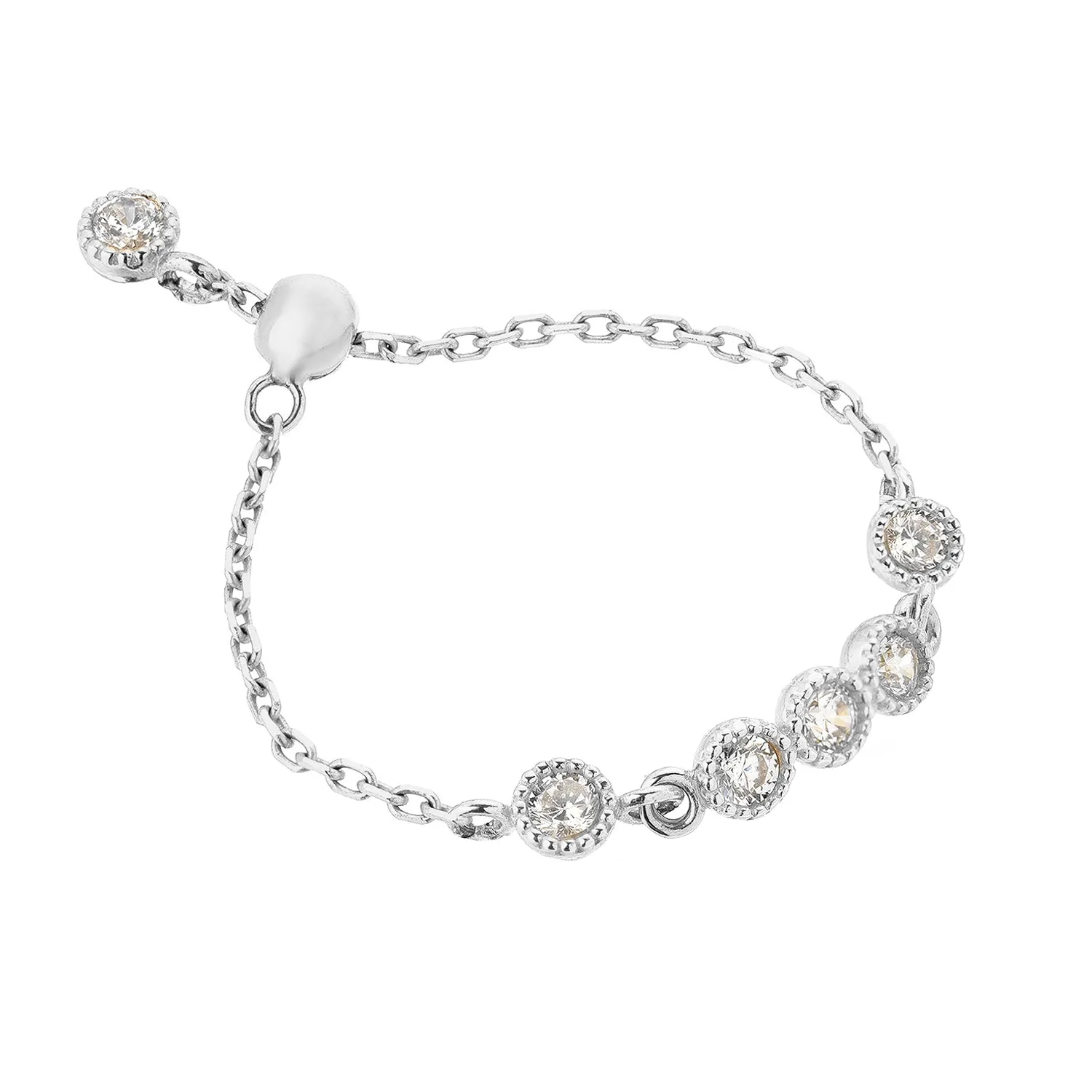 CHAIN RING -ANTIQUE BEZELS