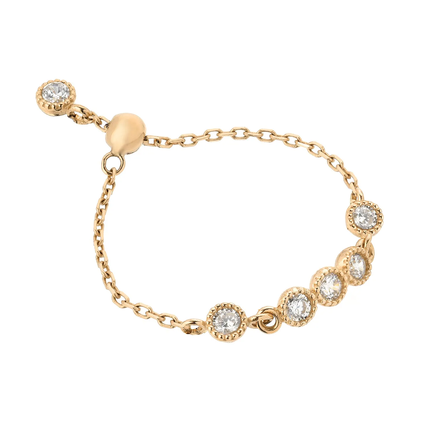 CHAIN RING -ANTIQUE BEZELS