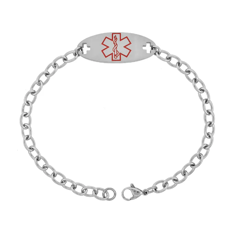 Children's Bracelets:  Surgical Steel Medical Alert Bracelets - Diabetic Insulin