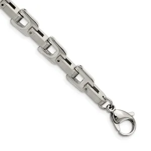 Chisel Stainless Steel Brushed and Polished 8.5 inch Bracelet
