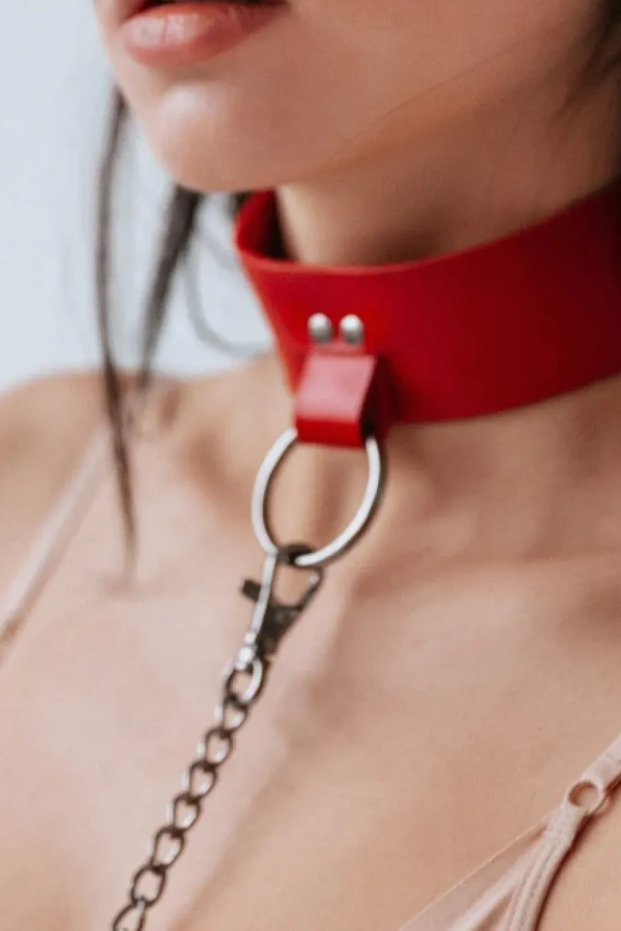 Choker "Lantana" with leash