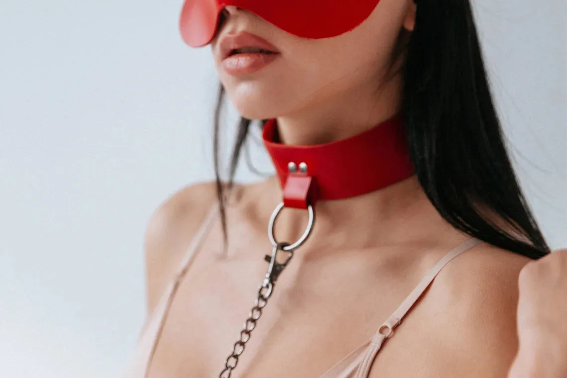 Choker "Lantana" with leash
