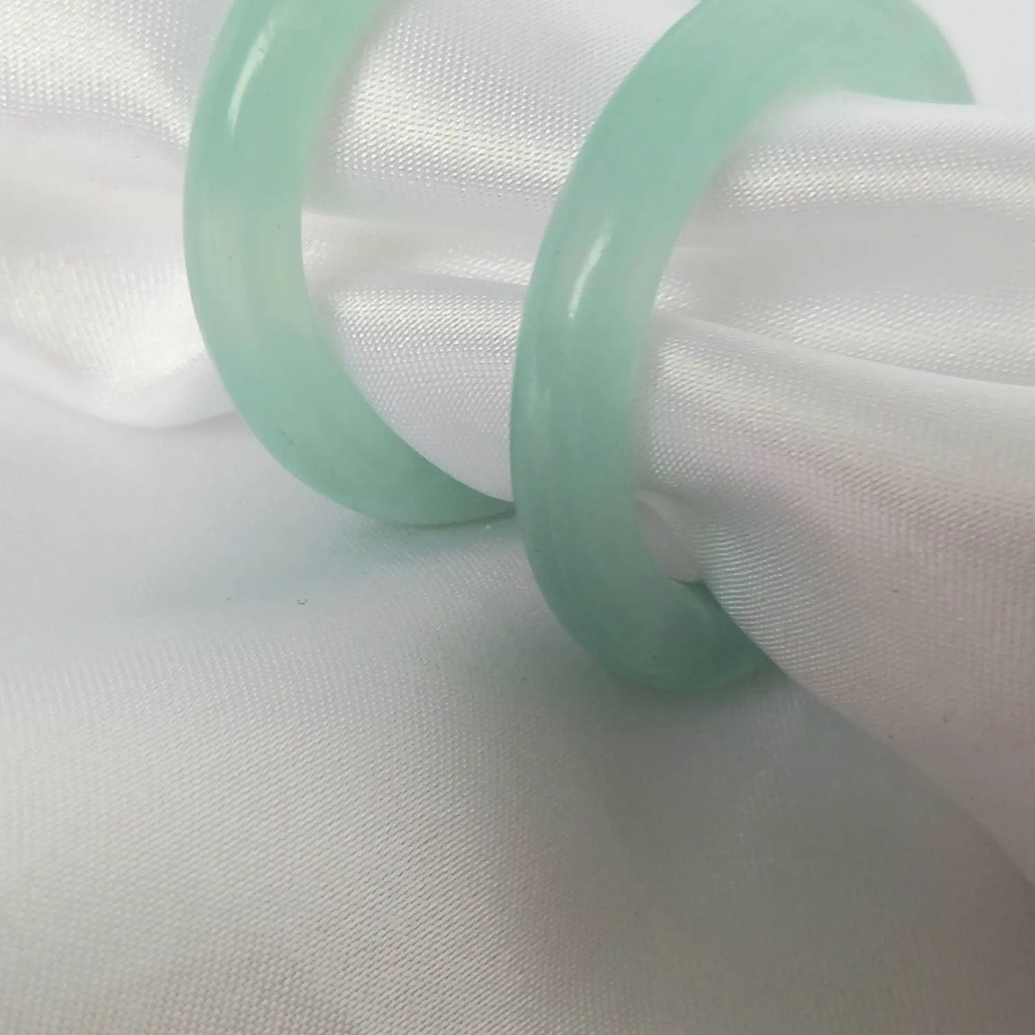 Chunky Mint Green Resin Hoop Earrings - Resin Earrings,Chunky Hoop Earrings,Thick Resin Earrings,Earrings In The UK,Hoop Earrings In The UK