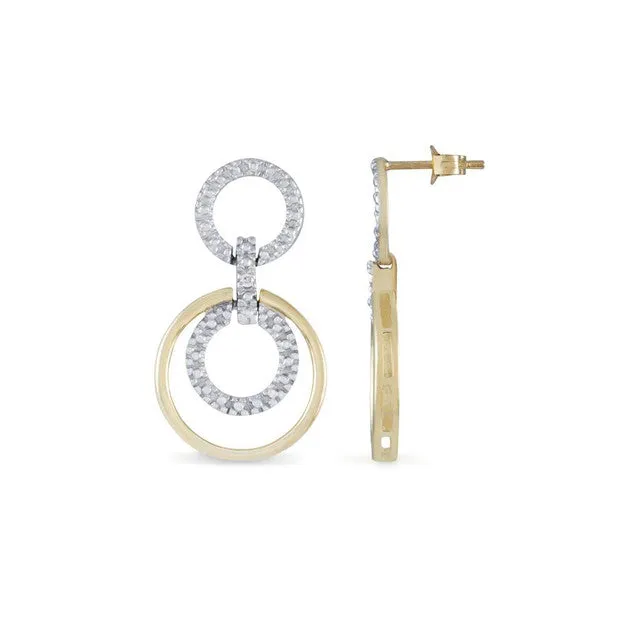 Circle 'n Circle Diamond Earrings