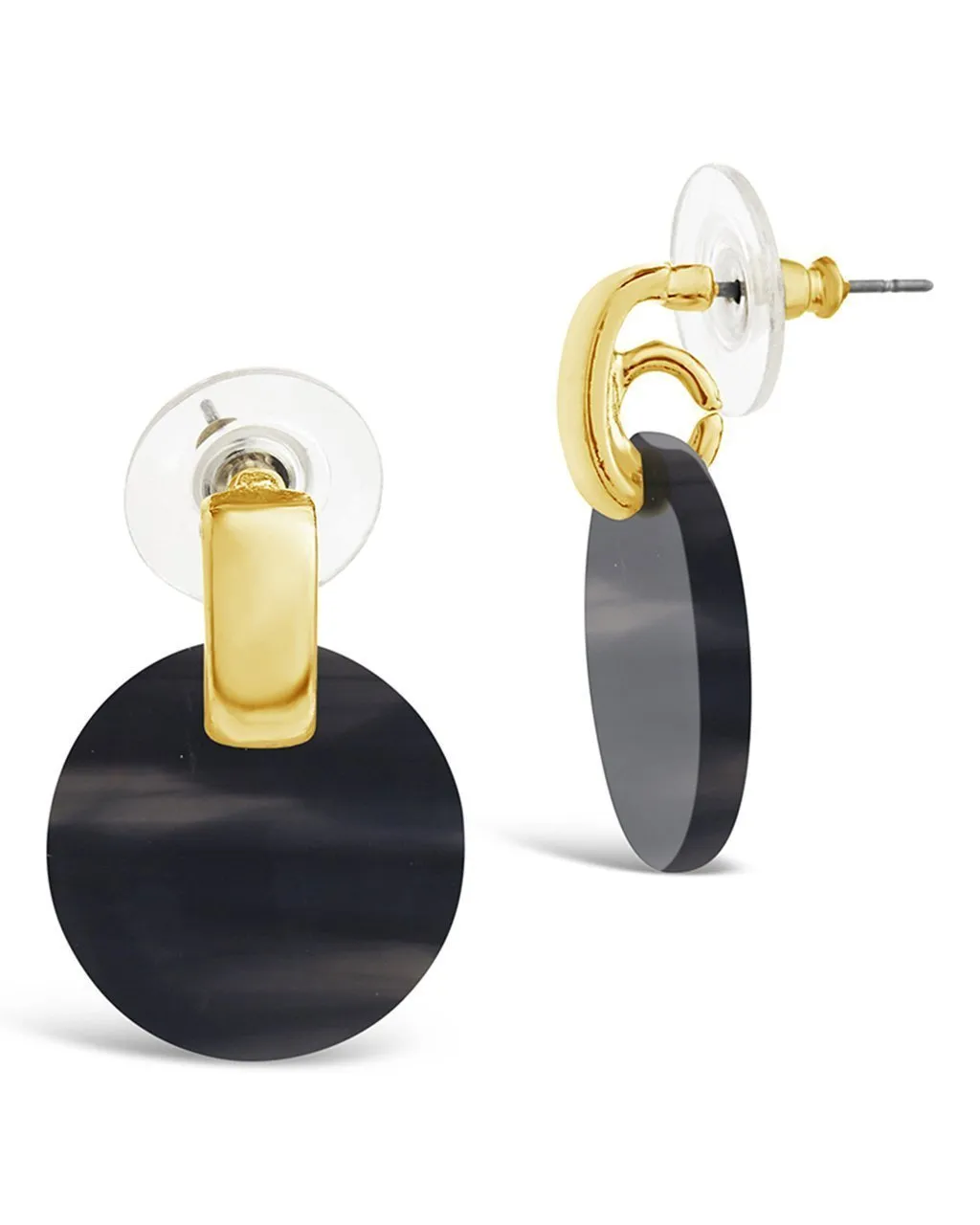 Circle Resin Stud Earrings