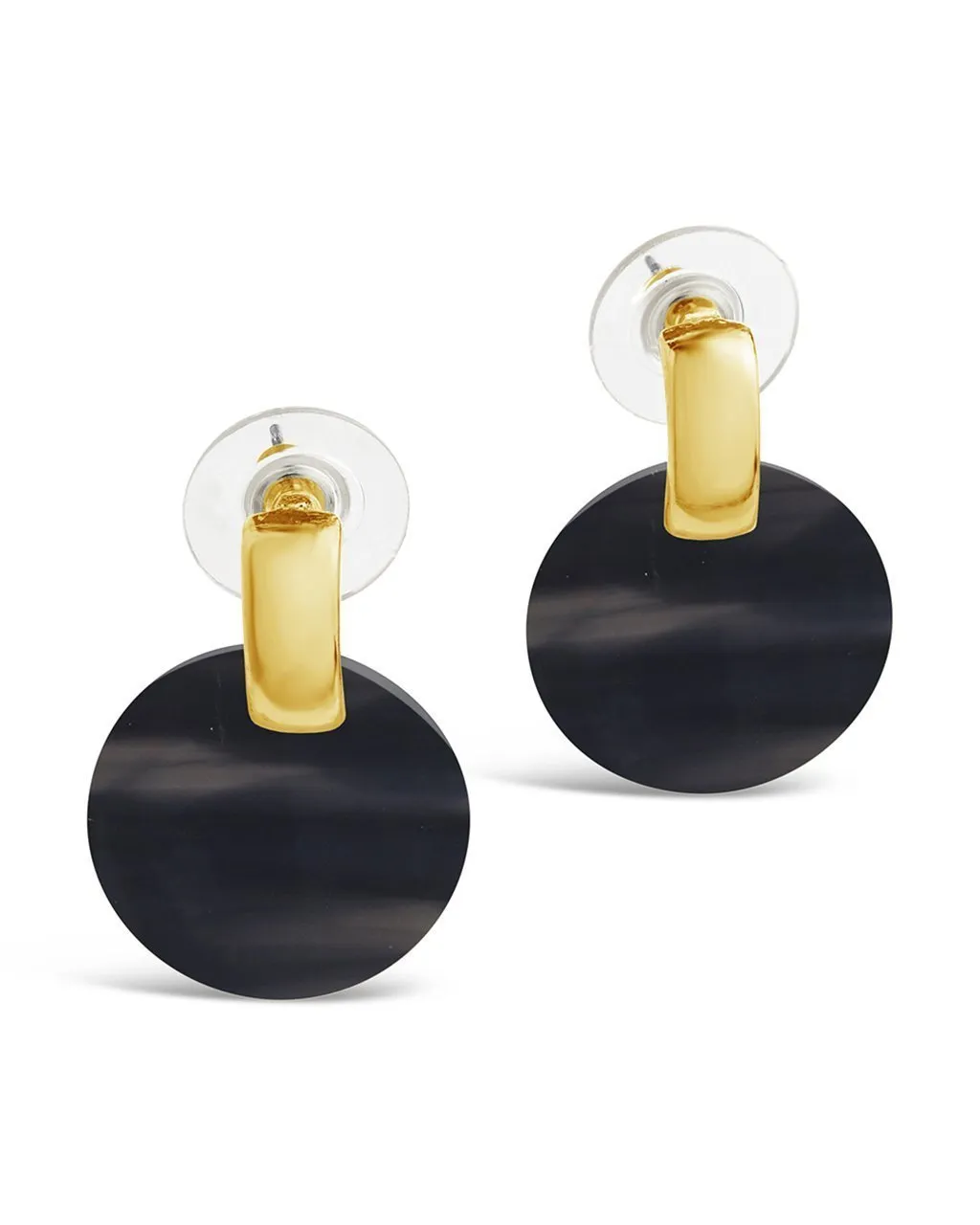 Circle Resin Stud Earrings